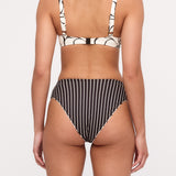ZULU & ZEPHYR REVERSIBLE WAISTED FULL BRIEF CREAM FLOWER