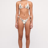 ZULU & ZEPHYR REVERSIBLE RETRO TIE BRIEF CREAM FLOWER