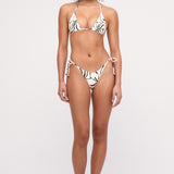 ZULU & ZEPHYR REVERSIBLE RETRO TIE BRIEF CREAM FLOWER