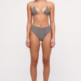 ZULU & ZEPHYR NATURAL SPOT REVERSIBLE TIE TRIANGLE TOP